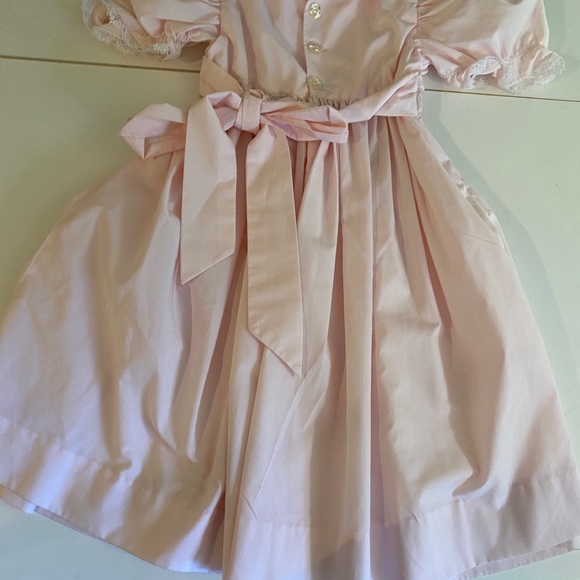 handmade girls dress Size 5/6 smocking Easter - Picture 7 of 7